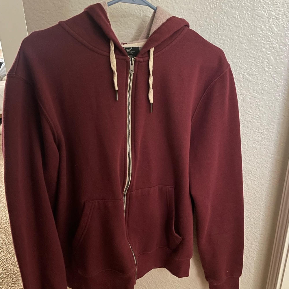 True Classic fleece lined zip up hoodie